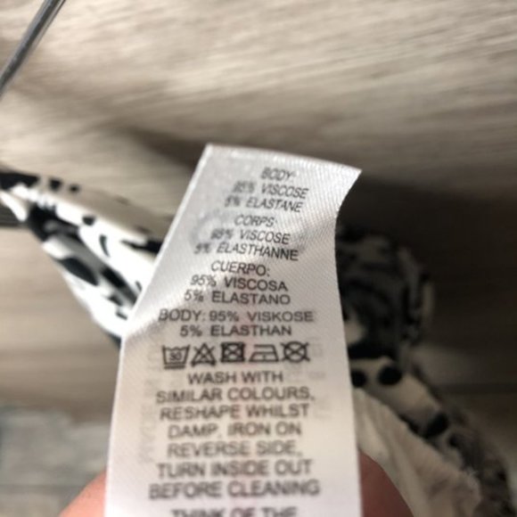 Asos Womens Size 4 Squiggle Print Harem Trouser - Picture 8 of 10